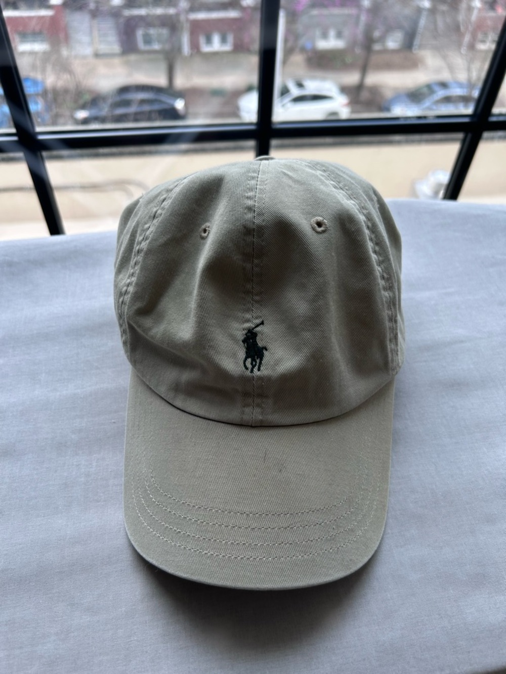 Polo Ralph Lauren Classic Baseball Cap - Khaki with Green Logo
